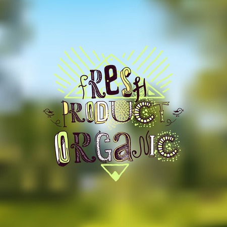 Natural fresh organic products type background vector illustrationのイラスト素材
