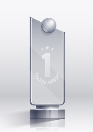 Award realistic concept with winner victory and pedestal symbols  vector illustrationのイラスト素材