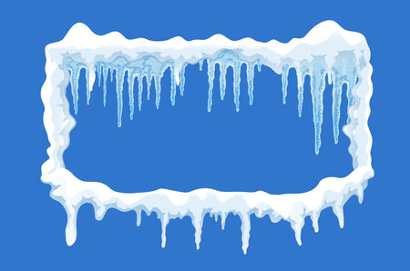 Ice Cap Frame Compositionのイラスト素材