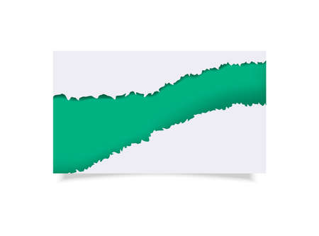 Color And White Torn Paper Illustrationのイラスト素材