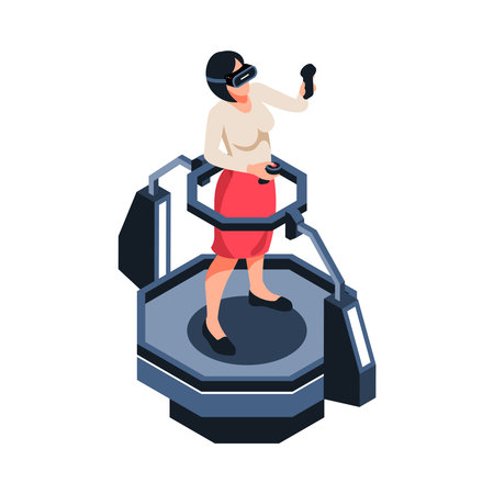 Virtual Reality Simulatorのイラスト素材