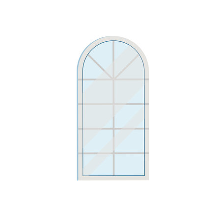 Modern style window Flat Illustrationのイラスト素材