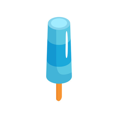 Blue Ice Cream Compositionのイラスト素材