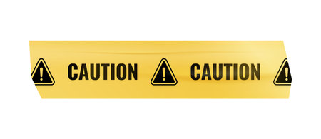 Caution Sticky Tapeのイラスト素材