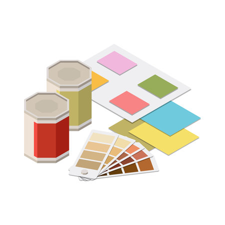 Color Palette Illustrationのイラスト素材