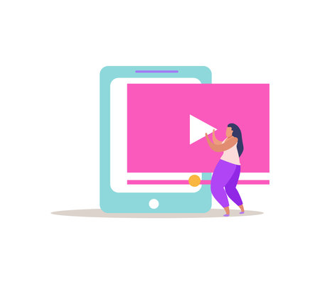 Remote Education Illustrationのイラスト素材