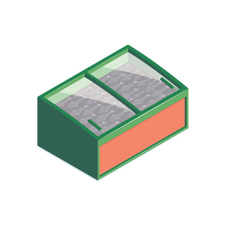 Food Fridge Supermarket Compositionのイラスト素材