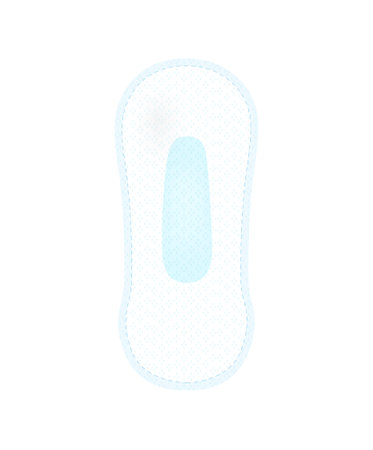 Pantyliner Pad Realistic Compositionのイラスト素材