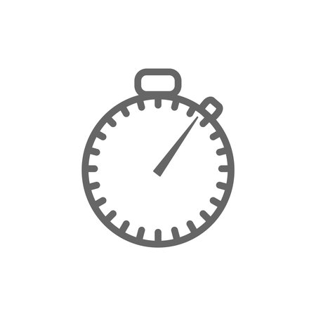 Stopwatch Flat Iconのイラスト素材
