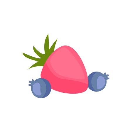 Berries Flat Iconのイラスト素材