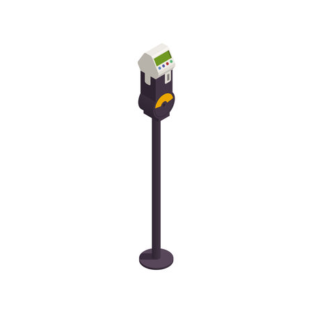 Parking Zone Meter Iconのイラスト素材