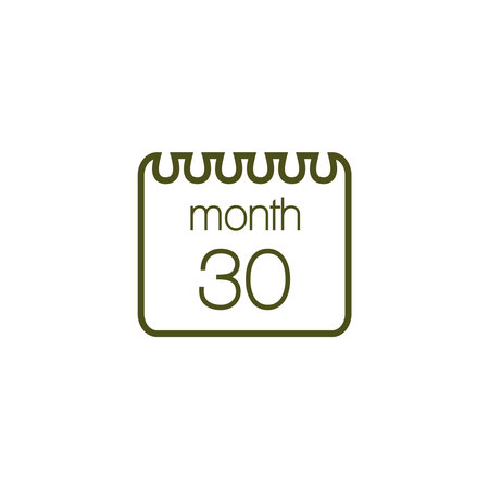 Simple Calendar Iconのイラスト素材