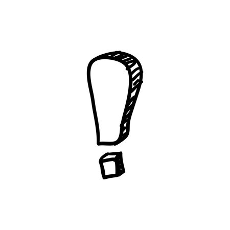 Doodle Exclamation Markのイラスト素材