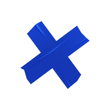 Blue Adhesive Paperのイラスト素材