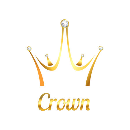 Golden Crown Illustrationのイラスト素材