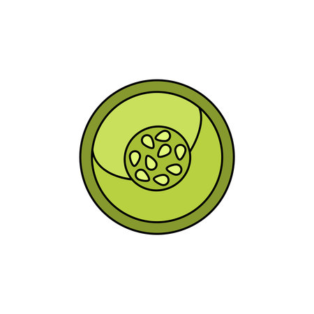 Vegetable Slice Iconのイラスト素材