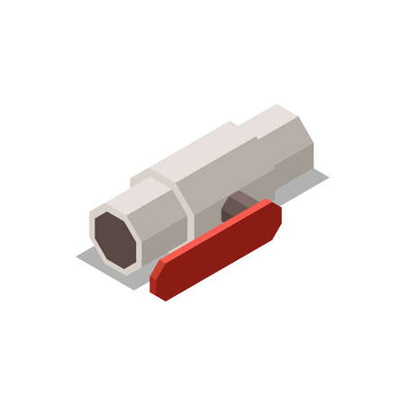 Plumbing Pipe Isometric Compositionのイラスト素材