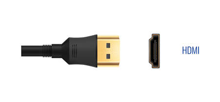 HDMI Port Realistic Composition