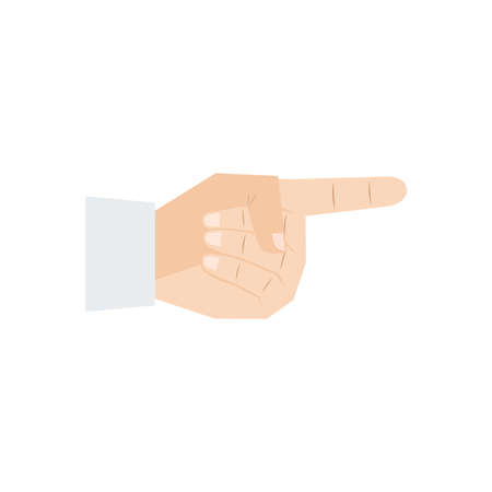 Flat Hand Gesture Iconのイラスト素材