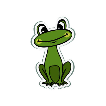 Frog Cartoon Iconのイラスト素材