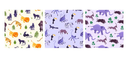Pattern Animals Flat Set