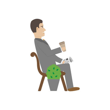 Business Man Illustrationのイラスト素材