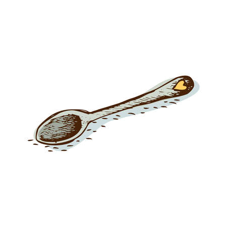 Doodle Tea Spoonのイラスト素材