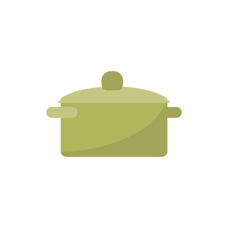 Flat Pan Iconのイラスト素材