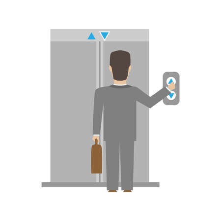 Flat Office Workerのイラスト素材