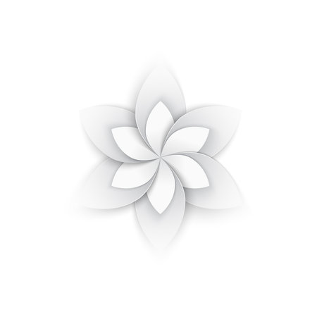 Paper Lotus Flower Compositionのイラスト素材