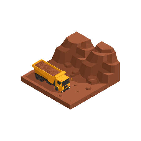 Desert Sands Truck Compositionのイラスト素材