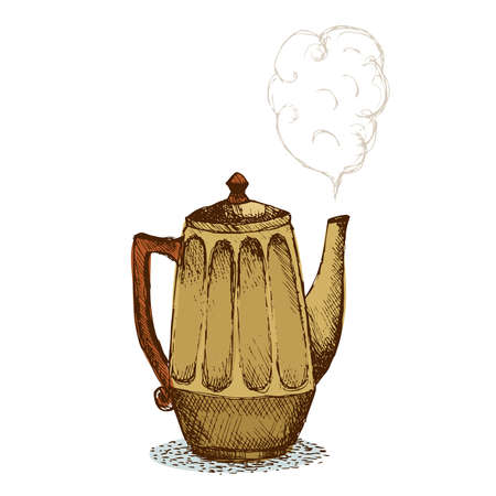 Doodle Pot Illustrationのイラスト素材
