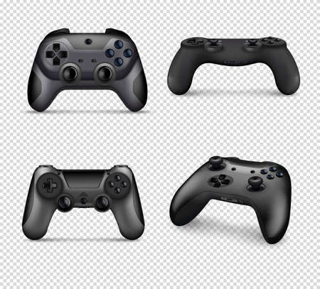 Controller Realistic Monochrome Setのイラスト素材