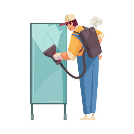 Cleaner Flat Iconのイラスト素材