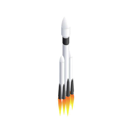 Isometric Rocket Iconのイラスト素材
