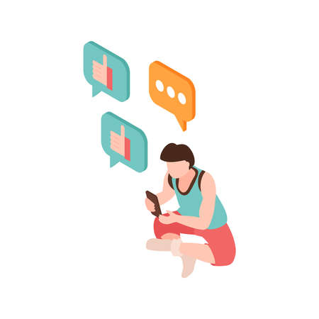 Social Media Iconのイラスト素材