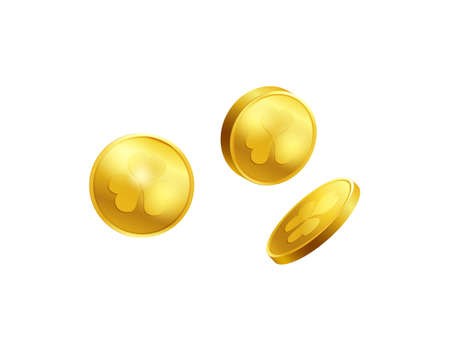 Saint Patrick Coins Compositionのイラスト素材
