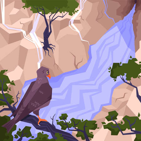 Landscape Flat Compositionのイラスト素材