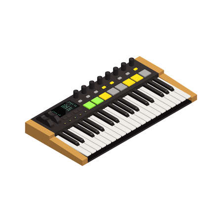 Keyboard Isometric Iconのイラスト素材