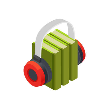 Books Isometric Iconのイラスト素材