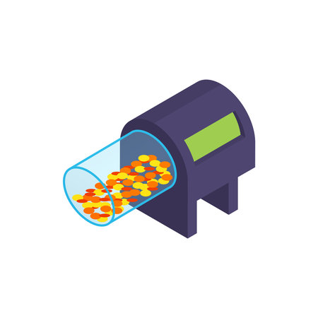 Automatic Fish Feeder Compositionのイラスト素材