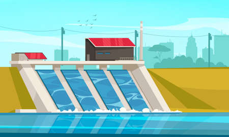 Ecological Sustainable Energy Compositionのイラスト素材