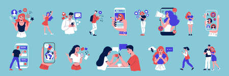 Social Network Icon Setのイラスト素材