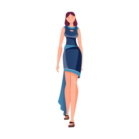 Fashion Model Dress Compositionのイラスト素材