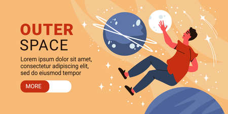 Outer Space Horizontal Banner
