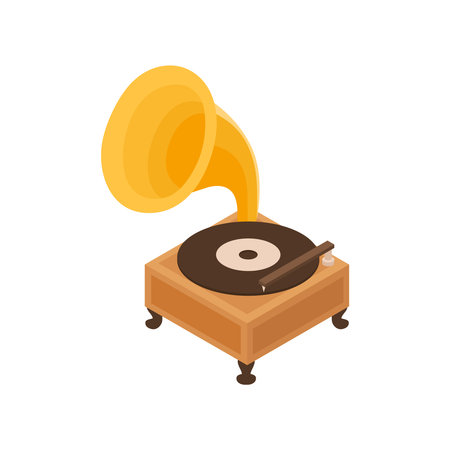 Gramophone Pawn Shop Compositionのイラスト素材