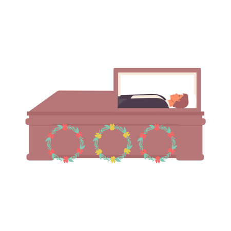 Eternity Box Funeral Compositionのイラスト素材