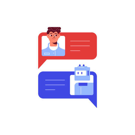 Chatbot Service Iconのイラスト素材