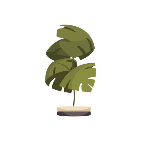 Potted Monstera Iconのイラスト素材