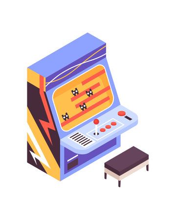 Isometric Game Machineのイラスト素材